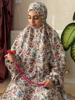 چادرنماز آستین دار طرح بوستان